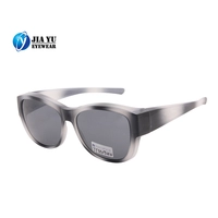 Spot Pattern Design Frame Photochrimic Polarized Lens Fashion Big Oversized Fit Over Sunglasses